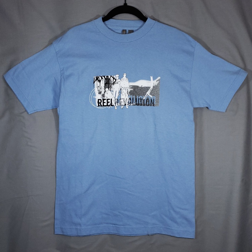 Levis Silver Tab T Shirt Mens Medium Blue Reel Revolution Short Sleeve 2001 NWT